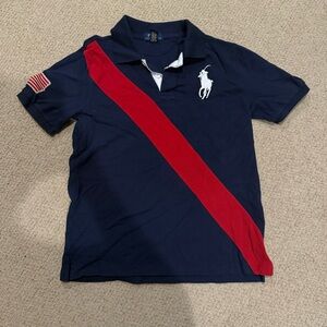 Boys Polo by Ralph Lauren Classic Navy Shirt Size L (14/16)